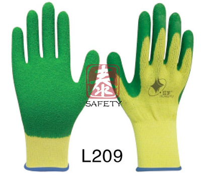 【廠家專業(yè)生產(chǎn)勞保手套 十針粗滌棉紗線乳膠皺紋手套 耐割耐磨手套】?jī)r(jià)格,廠家,圖片,防護(hù)手套,青島祥泰安全防護(hù)用品-