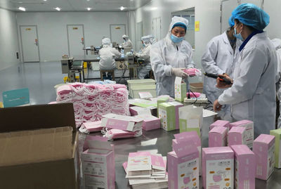 河南漯河:銀鴿牌兒童口罩投產